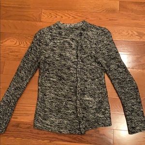 Sweater jacket marble grey